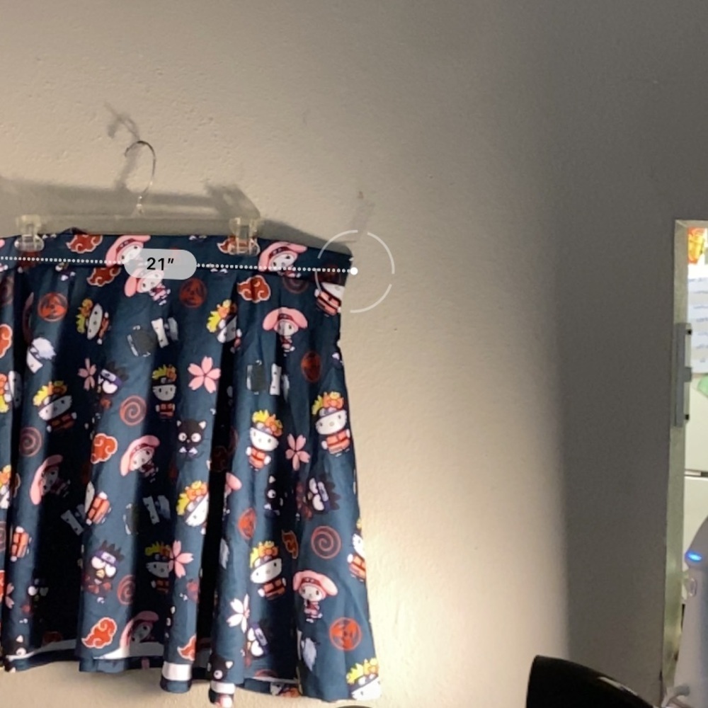 Playful Character Print Skirt with Suspenders - Picture 6 of 6